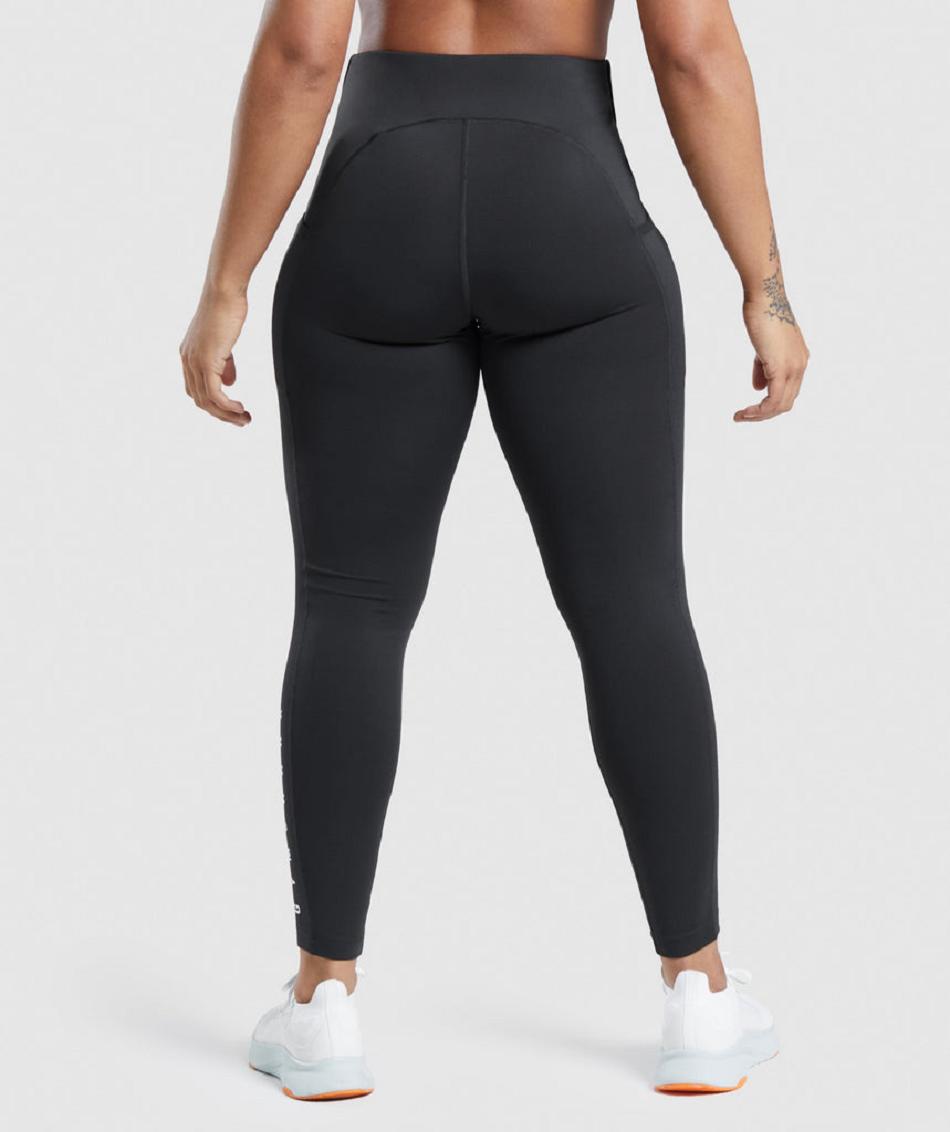 Leggins Gymshark Deporte Mujer Negras | CO 2860JPQ